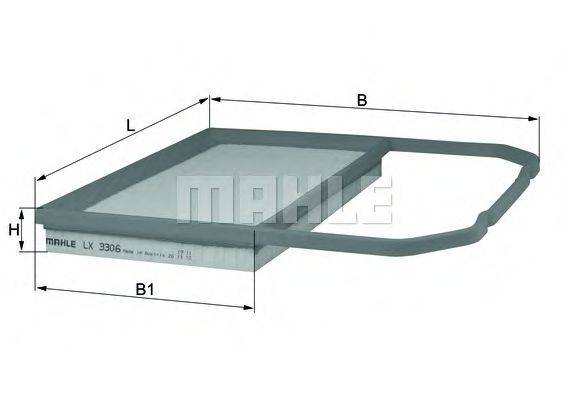 Повітряний фільтр KNECHT LX 3306