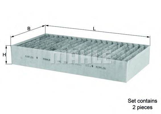 Фільтр, повітря у внутрішньому просторі KNECHT LAK 295/S