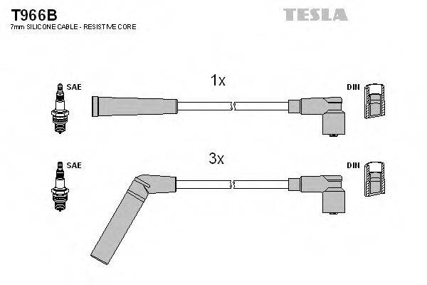 Комплект дротів запалення TESLA T966B