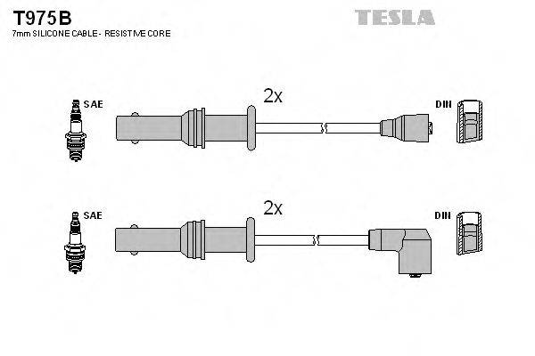 Комплект дротів запалення TESLA T975B