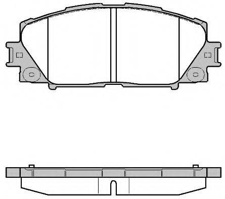 Комплект гальмівних колодок, дискове гальмо WOKING P13243.10