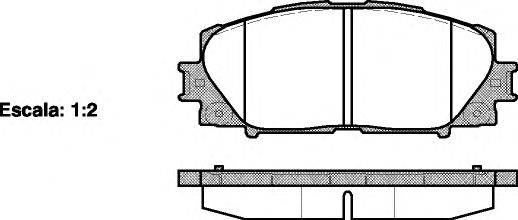 Комплект гальмівних колодок, дискове гальмо WOKING P13243.00