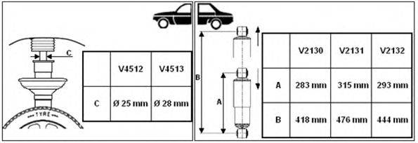 Амортизатор MONROE V2132