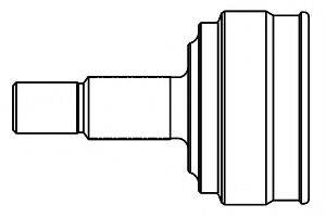Шарнірний комплект, приводний вал GSP 861009