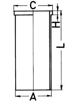 Гільза циліндра KOLBENSCHMIDT 89432190