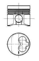 Поршень KOLBENSCHMIDT 91429630