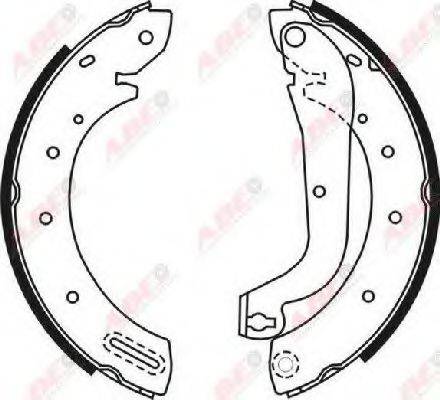 Комплект гальмівних колодок ABE C01046ABE