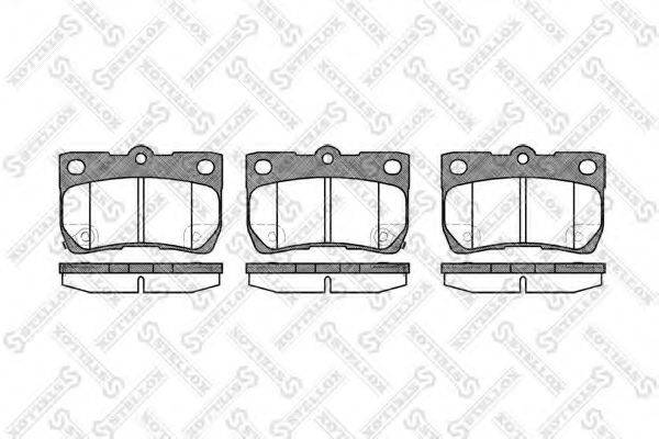 Комплект гальмівних колодок, дискове гальмо STELLOX 1192 002-SX