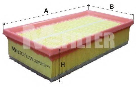 Повітряний фільтр MFILTER K 776