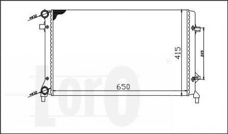 Радіатор, охолодження двигуна LORO 053-017-0018