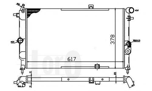 Радіатор, охолодження двигуна LORO 037-017-0034