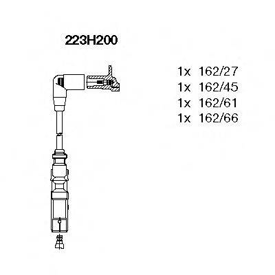 Комплект дротів запалення BREMI 223H200