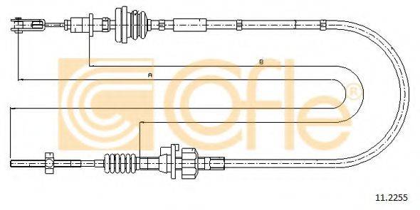 Трос, управління зчепленням COFLE 11.2255
