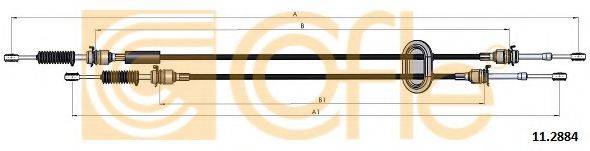 Трос, ступінчаста коробка передач COFLE 11.2884
