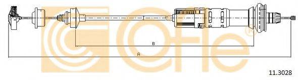 Трос, управління зчепленням COFLE 11.3028