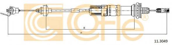 Трос, управління зчепленням COFLE 11.3049