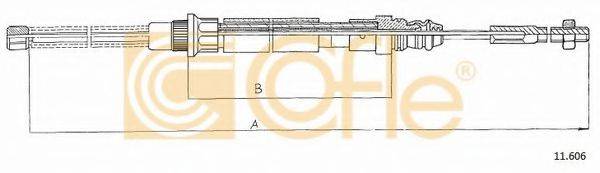 Трос, стоянкова гальмівна система COFLE 11.606