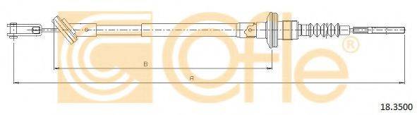 Трос, управління зчепленням COFLE 18.3500