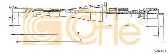 Трос спідометра COFLE S24020