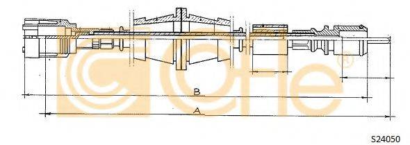 Трос спідометра COFLE S24050