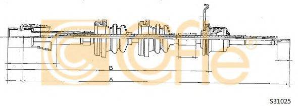 Трос спідометра COFLE S31025