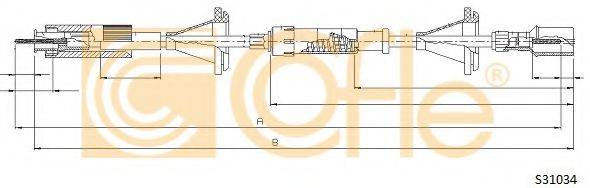 Трос спідометра COFLE S31034