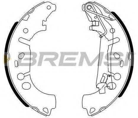 Комплект гальмівних колодок BREMSI GF0146