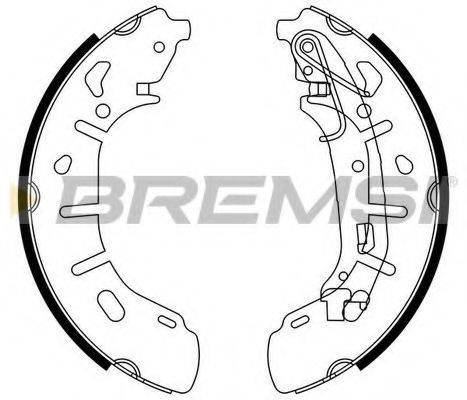 Комплект гальмівних колодок BREMSI GF0148