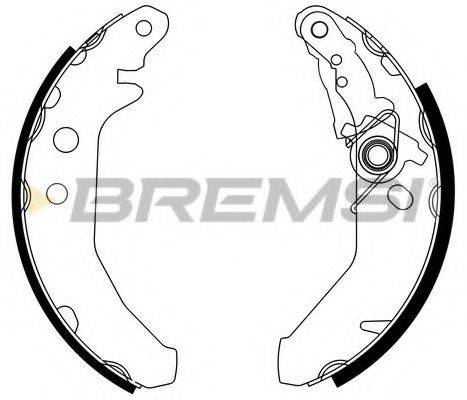 Комплект гальмівних колодок BREMSI GF0225-1