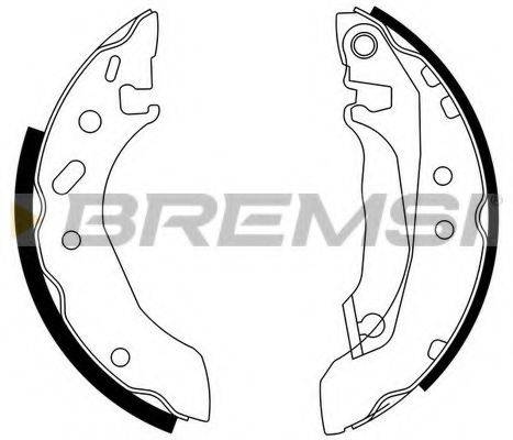 Комплект гальмівних колодок BREMSI GF0226