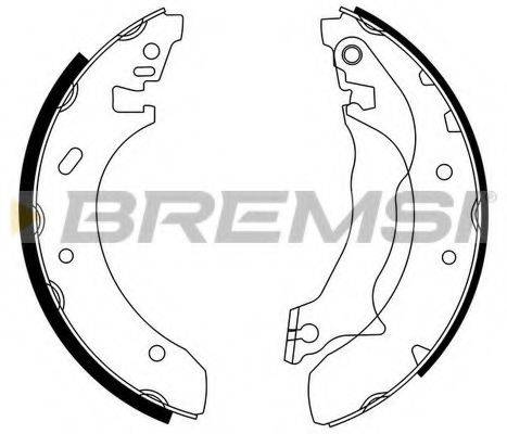 Комплект гальмівних колодок BREMSI GF0228