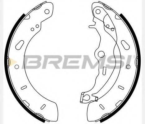 Комплект гальмівних колодок BREMSI GF0248