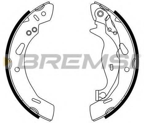 Комплект гальмівних колодок BREMSI GF0249