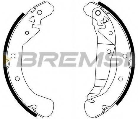 Комплект гальмівних колодок BREMSI GF0358