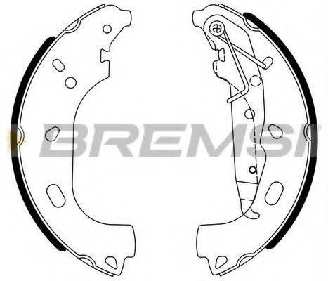 Комплект гальмівних колодок BREMSI GF0361