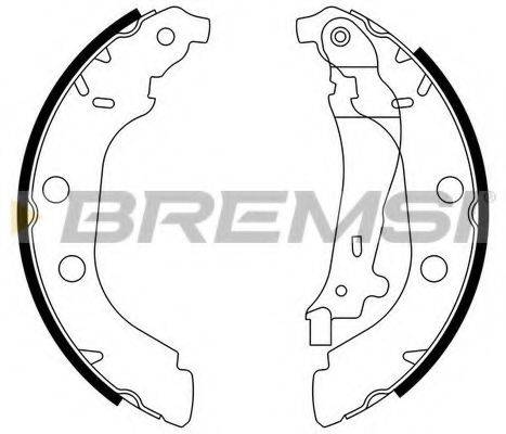 Комплект гальмівних колодок BREMSI GF0385