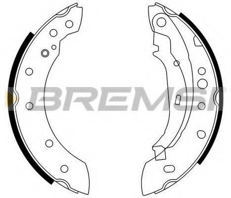 Комплект гальмівних колодок BREMSI GF0391