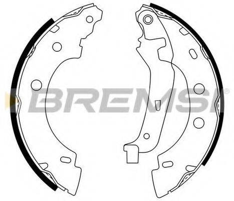 Комплект гальмівних колодок BREMSI GF0400