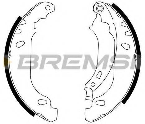 Комплект гальмівних колодок BREMSI GF0408