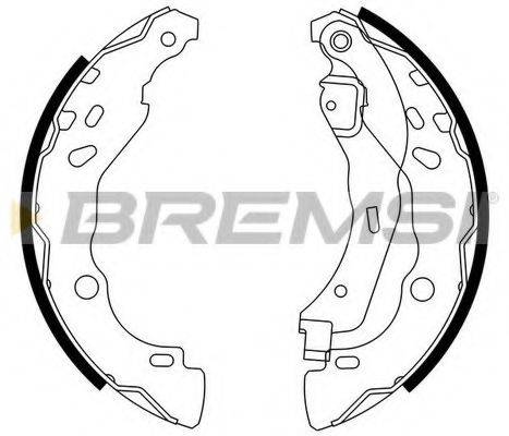 Комплект гальмівних колодок BREMSI GF0409