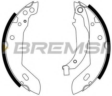 Комплект гальмівних колодок BREMSI GF0411