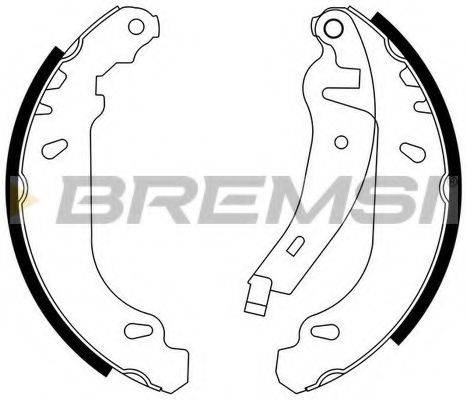 Комплект гальмівних колодок BREMSI GF0415-2