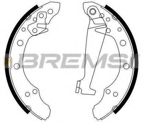 Комплект гальмівних колодок BREMSI GF0556