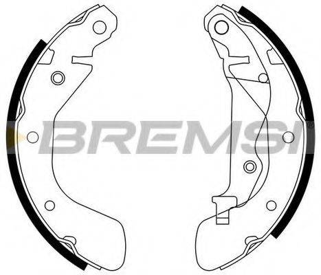 Комплект гальмівних колодок BREMSI GF0633