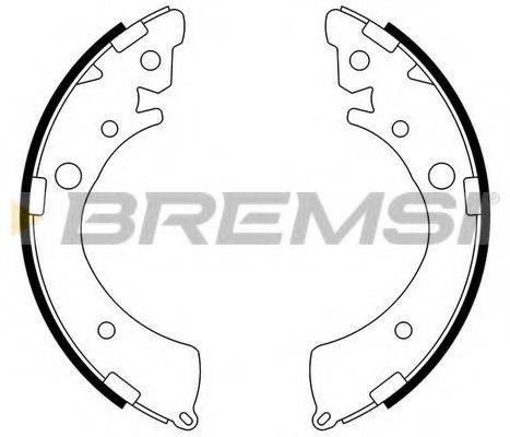 Комплект гальмівних колодок BREMSI GF0709