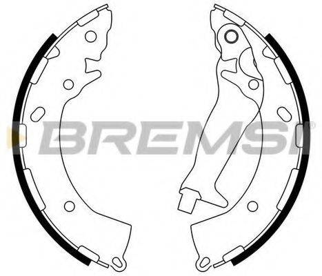 Комплект гальмівних колодок BREMSI GF0744