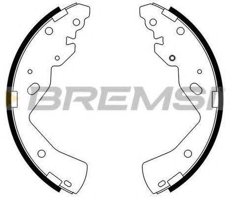 Комплект гальмівних колодок BREMSI GF0798