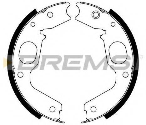 Комплект гальмівних колодок BREMSI GF0825