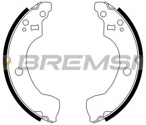 Комплект гальмівних колодок BREMSI GF0867