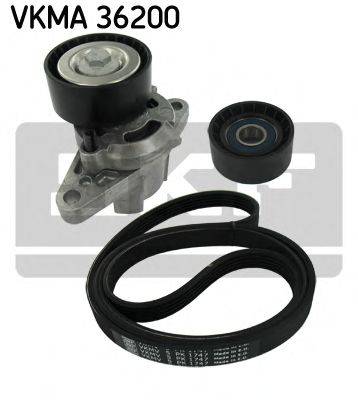 Полікліновий ремінний комплект SKF VKMA 36200